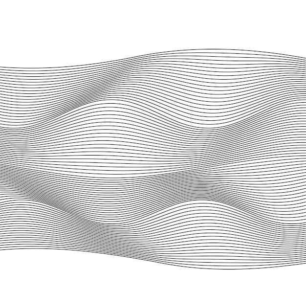 Design element Wave many parallel lines wavy form14