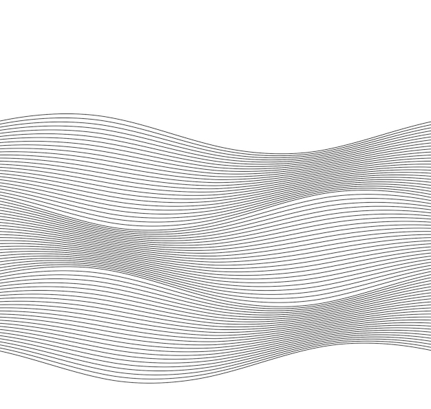 Vector design element wave many parallel lines wavy form24