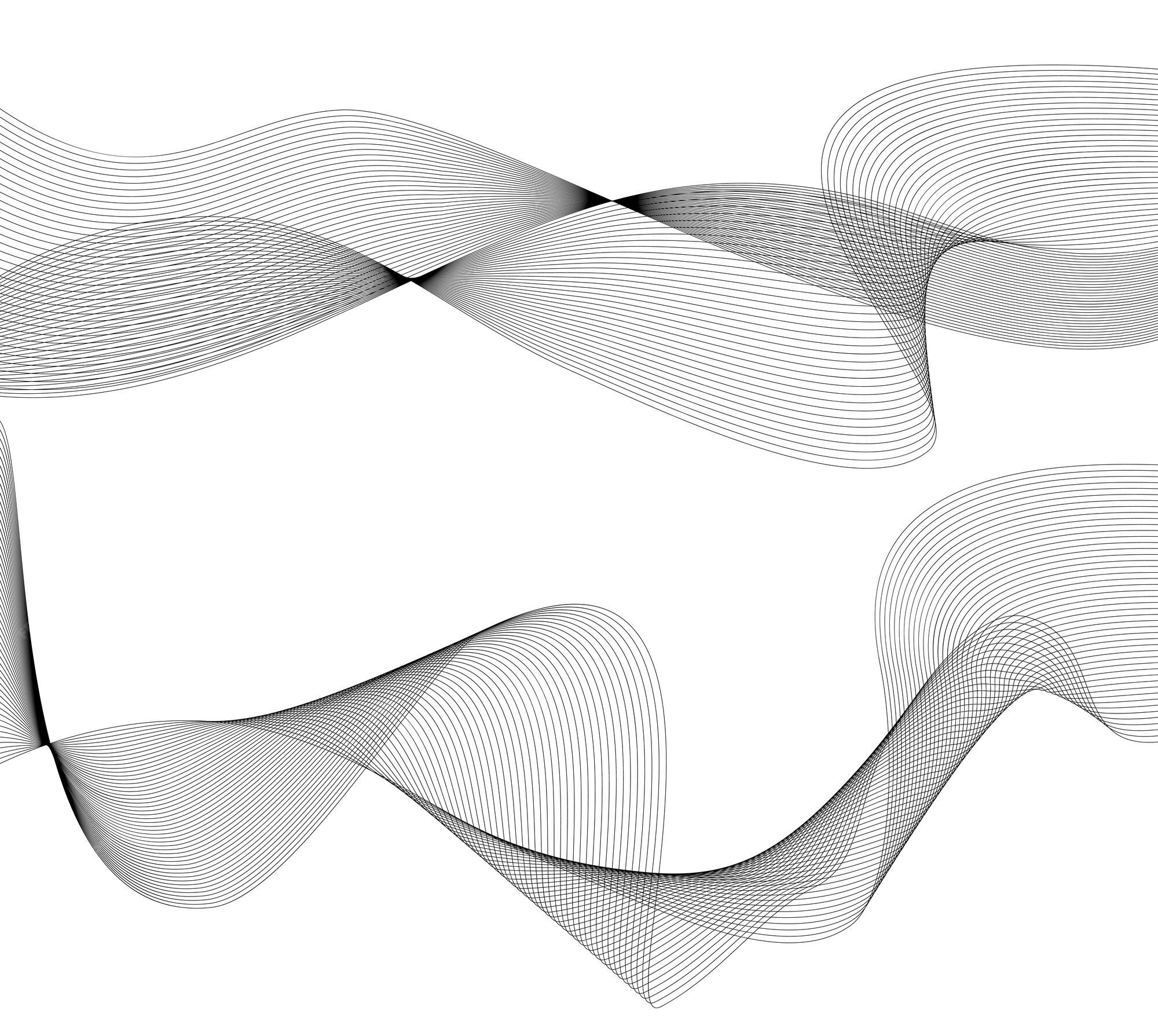 Premium Vector Design element wavy lines form spiral ribbon effect 3d02