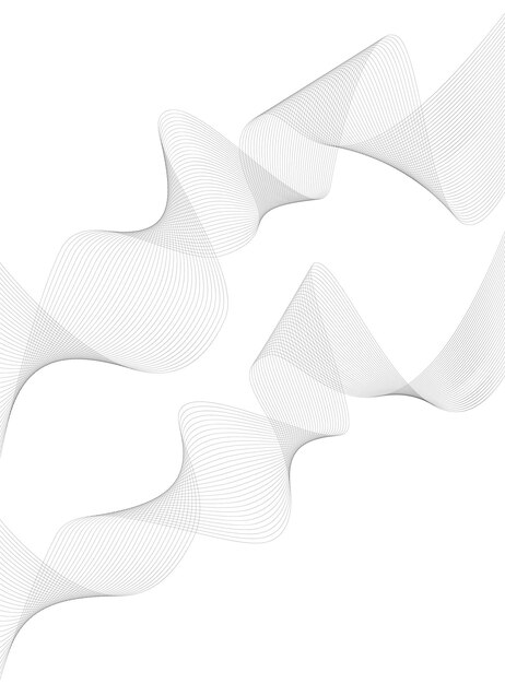 design element wavy ribbon from many lines02