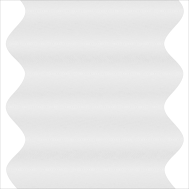 Vector design element wavy ribbon from many parallel lines48