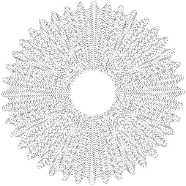 Design elementen Golf van vele paarse lijnen cirkel ring Abstracte regenboog golvende strepen op witte achtergrond geïsoleerd Vector illustratie EPS 10 Kleurrijke golven met lijnen gemaakt met Blend Tool