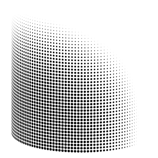 Design elementen symbool bewerkbaar pictogram halftone cirkels halftone puntpatroon op witte achtergrond vector illustratie eps 10 frame met zwarte abstracte willekeurige stippen voor technologie