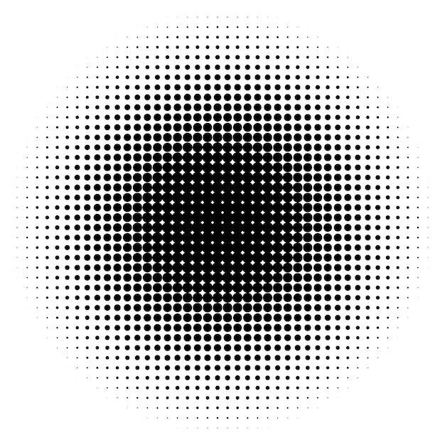 Design elementen symbool bewerkbare kleur halftone frame stip cirkel patroon op witte achtergrond Vector illustratie eps 10 frame met zwarte willekeurige stippen ronde grens pictogram met behulp van halftone cirkel stippen tekst