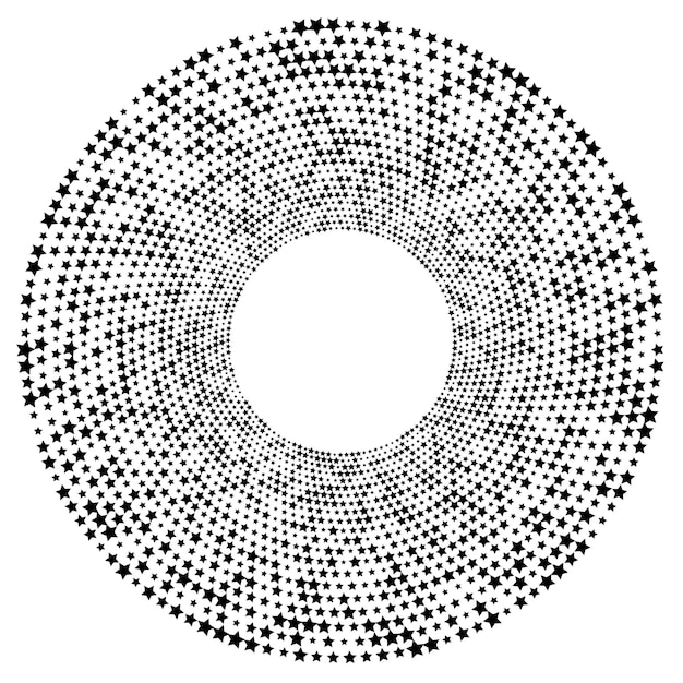 Vector design elementen symbool bewerkbare kleur halftone frame stip cirkel patroon op witte achtergrond vector illustratie eps 10 frame met zwarte willekeurige stippen ronde rand pictogram met behulp van halftone cirkel stippen textu