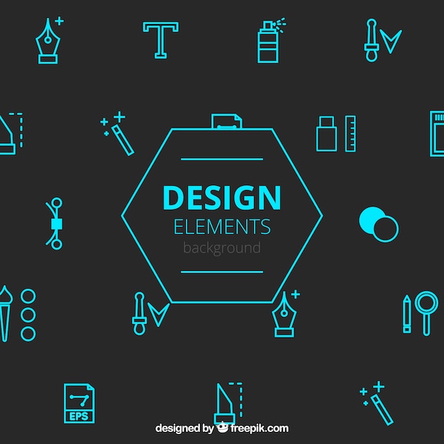 Vector design elements background