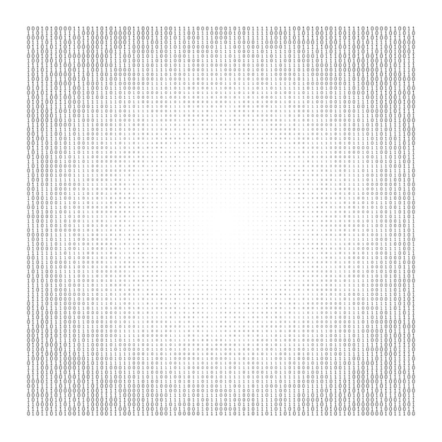 Design elements Binary computer code halftone pattern dark background Vector illustration eps 10 frame with Digital data cryptography texture for technology electronic network algorithm