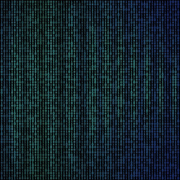 Vector design elements binary computer code halftone pattern dark background vector illustration eps 10 frame with digital data cryptography texture for technology electronic network algorithm