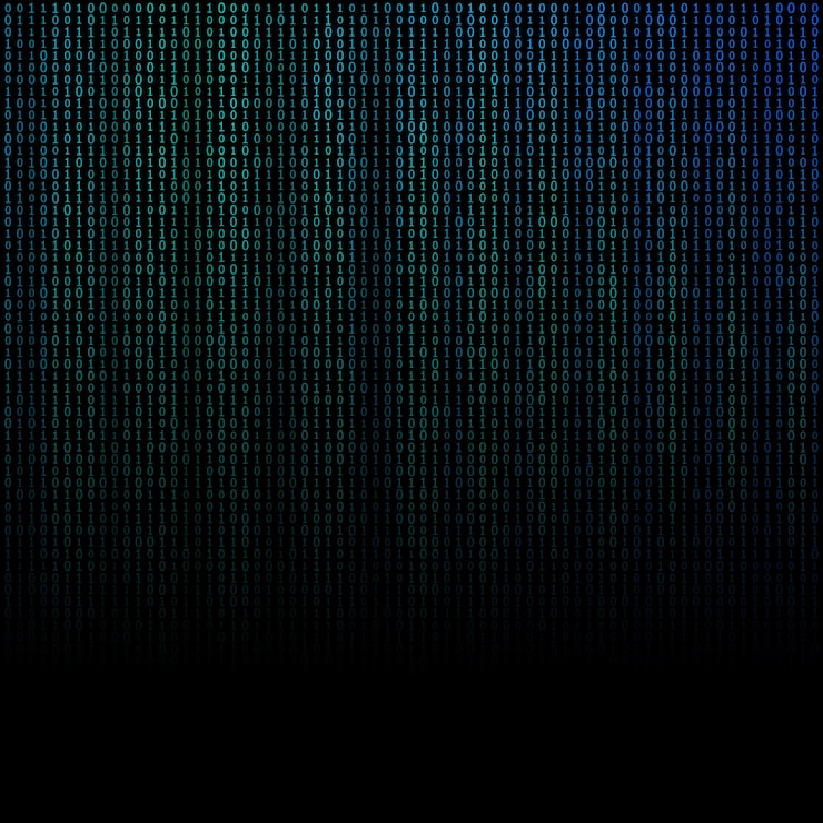 Vector design elements binary computer code halftone pattern dark background vector illustration eps 10 frame with digital data cryptography texture for technology electronic network algorithm