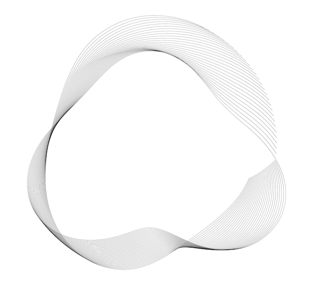 Design elements Creative art frame border many lines twist circle41