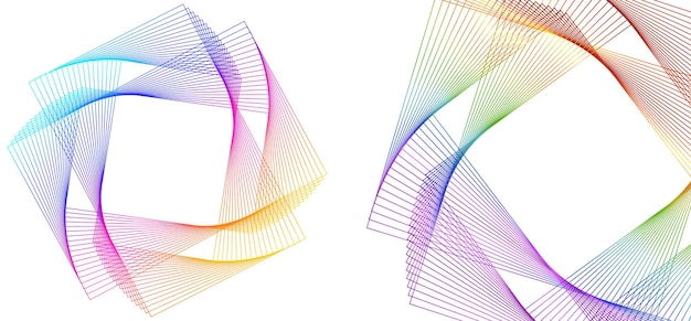 デザイン要素フレーム サークル エレガントな境界線分離した白い背景の上の抽象的な円形ロゴ要素クリエイティブ アート ベクトル イラスト eps 10 デジタル プロモーション新製品