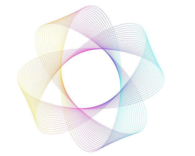 디자인 요소 프레임 원 우아한 테두리 격리된 흰색 배경에 추상 원형 로고 요소 Creative art Vector 그림 판촉 신제품을 위한 EPS 10 디지털