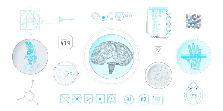 Vector design elements for infographic of data communication
