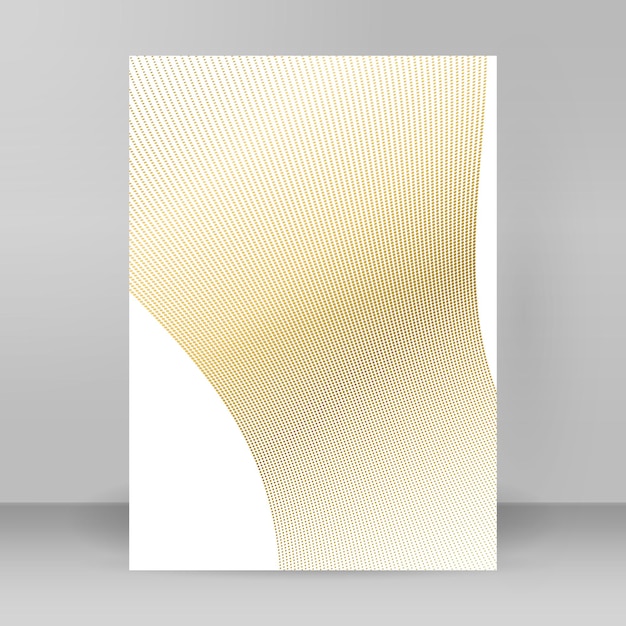 Modello di presentazione degli elementi di design carta da pagina a4 in formato rettangolare vuota con ombre realistiche