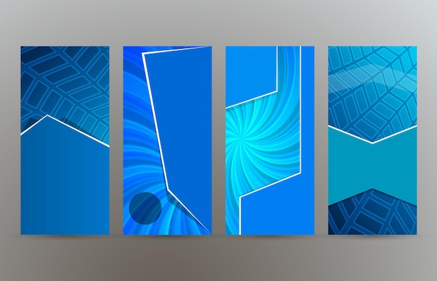 Design elements presentation template Set vertical banners colors background backdrop glow light effect Vector illustration EPS 10 for web banner template business card layout web site element