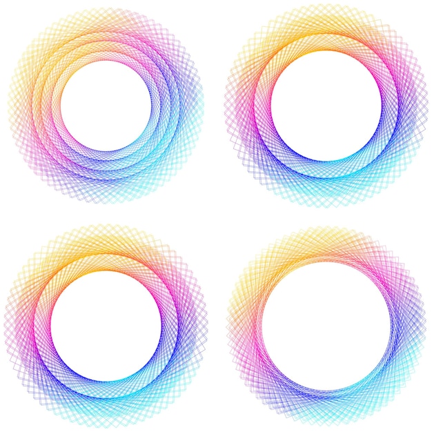 Вектор Элементы дизайна кольцевой круг элегантная рамка границы абстрактный круговой элемент логотипа на белом фоне изолирован креативное искусство векторная иллюстрация eps 10 цифровая для продвижения нового продукта