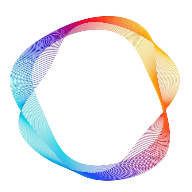 Элементы дизайна Кольцевой круг элегантная рамка границы Абстрактный круговой элемент логотипа на белом фоне изолирован Креативное искусство Векторная иллюстрация EPS 10 цифровая для продвижения нового продукта