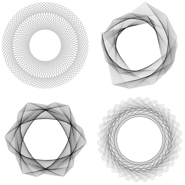 Design elements Ring circle elegant frame border Abstract Circular logo element on white background isolated Creative art Vector illustration EPS 10 digital for promotion new product