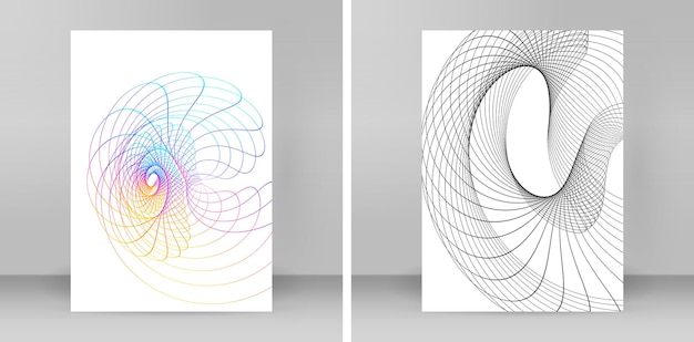 デザイン要素リング サークル エレガントなフレームの枠線分離した白い背景の上の抽象的な円形ロゴ要素