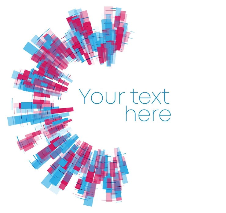 Vector 设计元素符号可编辑的半色框圆图案在白色背景上 矢量插图 eps 10框与彩虹随机梯度 圆边框 使用半色圆点的图标