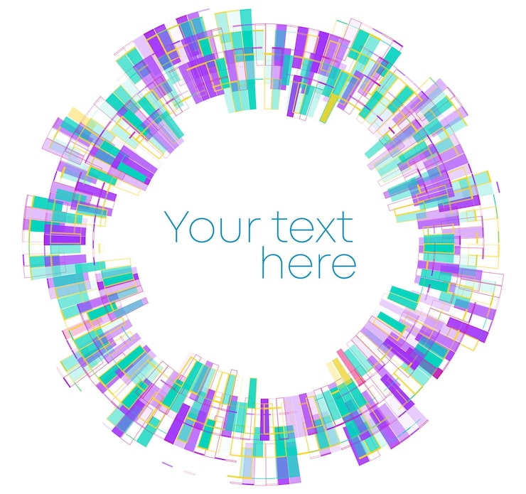 Vector 디자인 요소 기호: 색 배경에 편집 가능한 색상 반색 프레임 원 패턴 터 일러스트레이션 eps 10 프레임 레인보우 무작위 그라디언트 둥근 경계 반색 원 점을 사용하는 아이콘