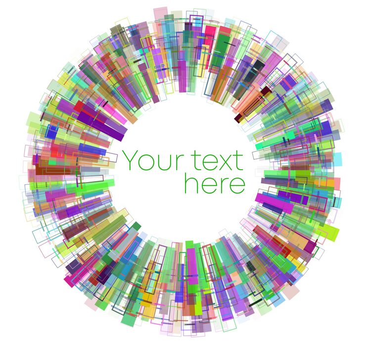 Vector 디자인 요소 기호: 색 배경에 편집 가능한 색상 반색 프레임 원 패턴 터 일러스트레이션 eps 10 프레임 레인보우 무작위 그라디언트 둥근 경계 반색 원 점을 사용하는 아이콘