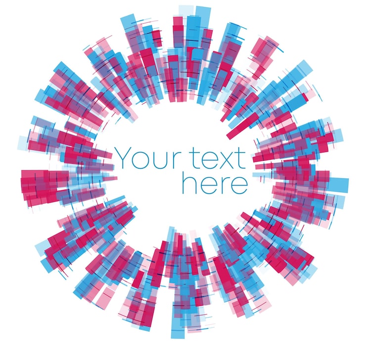 Vector デザイン要素シンボル 白い背景上の編集可能なカラーハーフトーンフレームサークルパターン ベクトルイラスト eps 10フレーム レインボーランダムグラディエント 丸い境界 アイコンはハーフトーンサークルドットを使用します