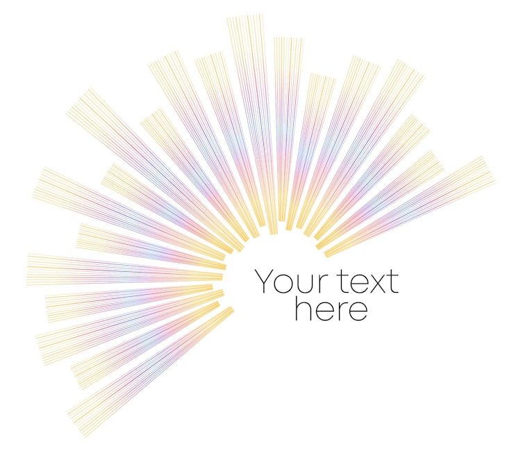 Вектор символ элементов дизайна редактируемая цветная полутоновая рама круговой рисунок на белом фоне векторная иллюстрация eps 10 рама с радужным случайным градиентом круглый край икона с использованием точек полутонового круга