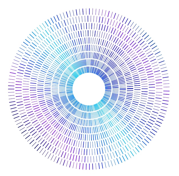 design elements symbol editable color halftone frame circle pattern on white background