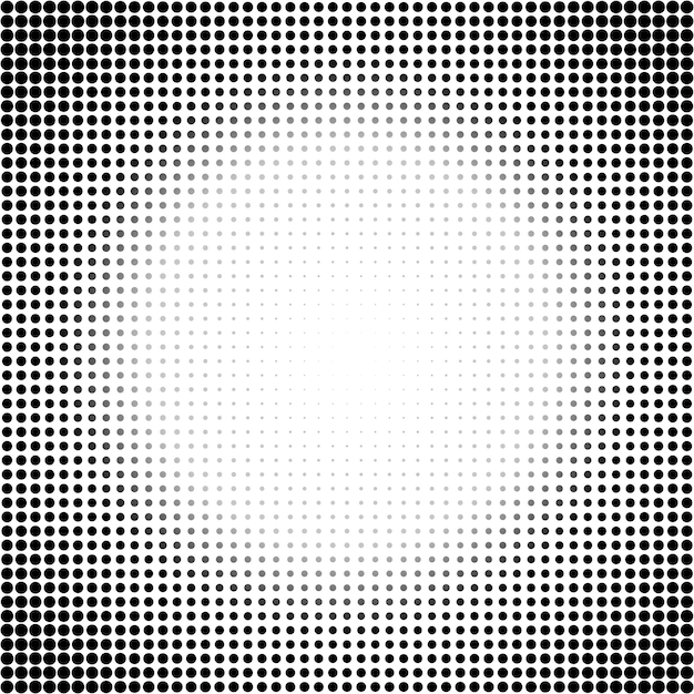 design elements symbol editable color halftone frame dot circle pattern on white background vector illustration eps 10 frame with black random dots round border icon using halftone circle dots text