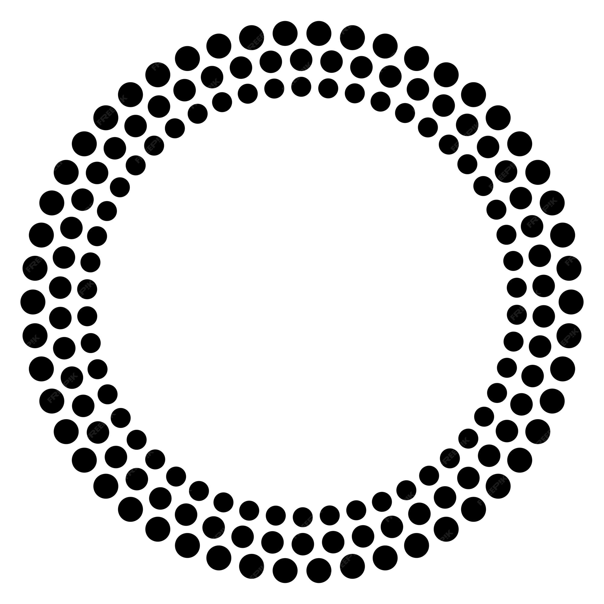 Premium Vector Design elements symbol editable color halftone frame