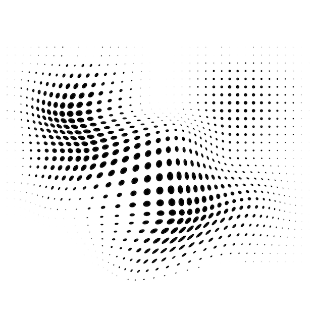 デザイン要素シンボル編集可能なアイコン ハーフトーン サークル ホワイト バック グラウンドのハーフトーン ドット パターン ベクトル イラスト eps 10 フレーム技術化粧品の黒の抽象的なランダム ドット