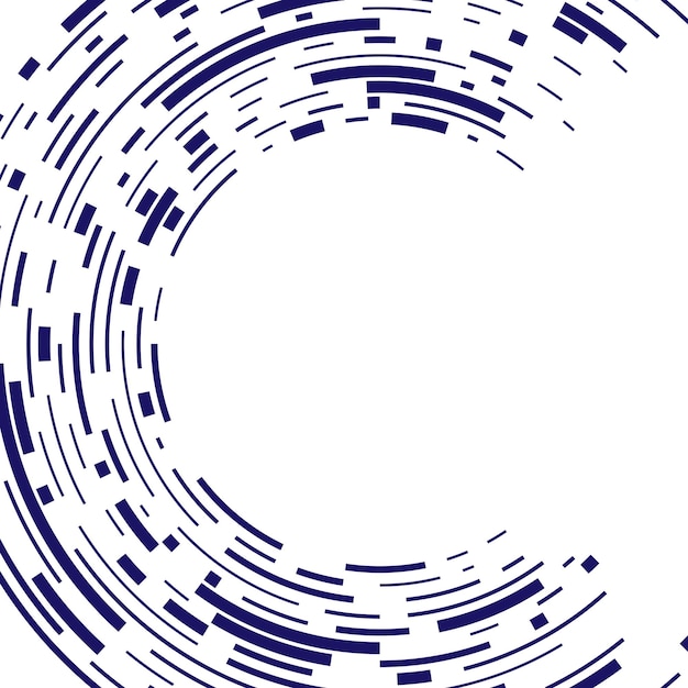 Design elements symbol Editable icon Halftone dot streak pattern on white background Vector illustration eps 10 frame with color random dots Round border Icon using halftone line dots texture
