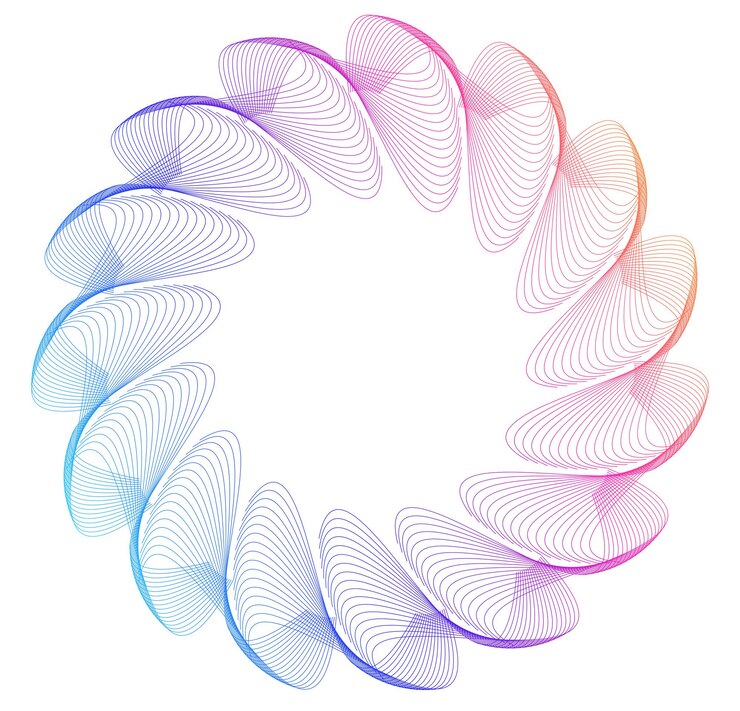 Vector design elements wave glittering dotted lines abstract glow wavy stripe on white background isolated brush mesh glow effect creative line art vector illustration eps 10 art deco style for wedding
