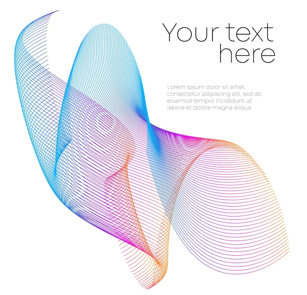 องค์ประกอบ Design เส้นประระยิบระยับรูปคลื่น แถบคลื่นเรืองแสงแบบ Abstract บนพื้นหลังสีขาวแยกต่างหาก เอฟเฟกต์เรืองแสงของตาข่าย Brush งานศิลปะเส้นสร้างสรรค์ ภาพเวกเตอร์ EPS 10 สไตล์อาร์ตเดโคสำหรับงานแต่งงาน