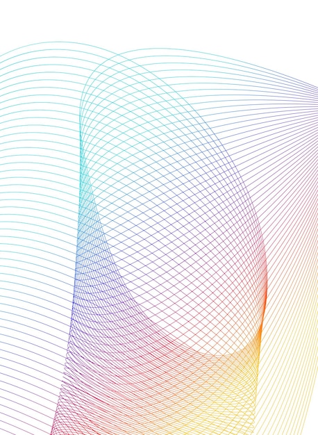 Design elements Wave of many purple lines circle ring Abstract vertical wavy stripes on white background isolated Vector illustration EPS 10 Colourful waves with lines created using Blend Tool