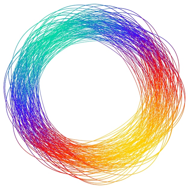 Elementi di design onda di molte linee viola anello circolare strisce ondulate verticali astratte su sfondo bianco isolato illustrazione vettoriale eps 10 onde colorate con linee create utilizzando lo strumento blend