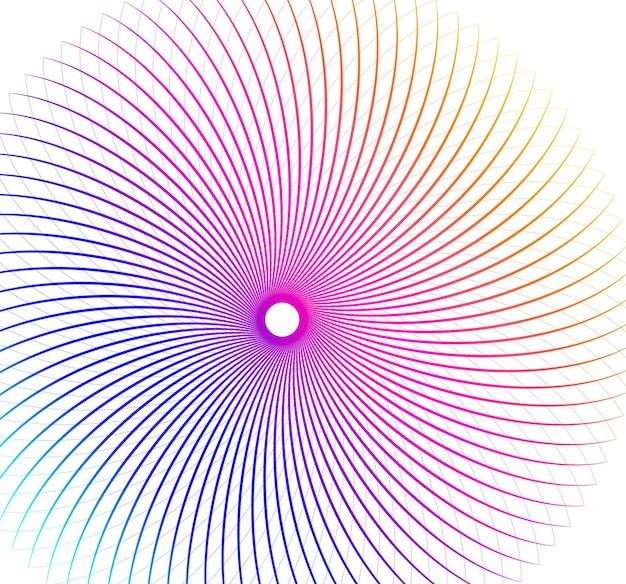 Design elements Wave of many purple lines circle ring Abstract vertical wavy stripes on white background isolated Vector illustration EPS 10 Colourful waves with lines created using Blend Tool