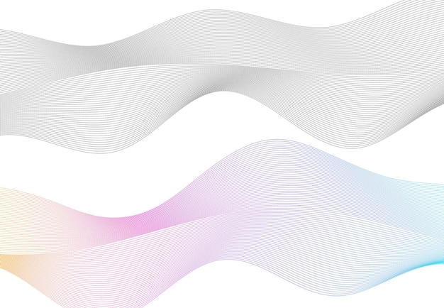 design elements wave of many purple lines circle ring abstract vertical wavy stripes on white background isolated