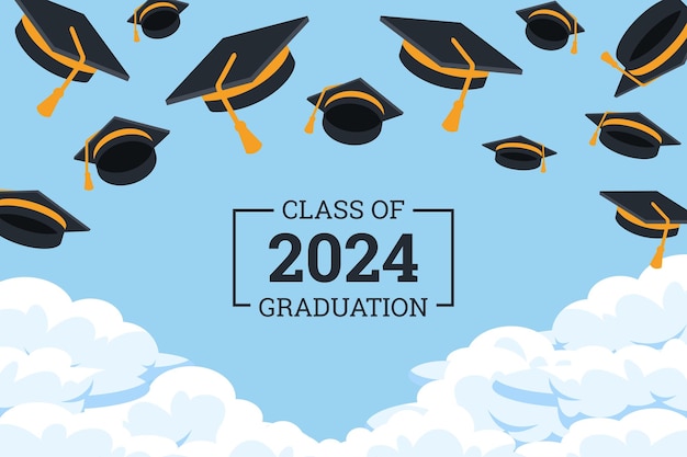 Дизайн для церемонии окончания класса 2024 года поздравления выпускникам дизайн шаблона фона
