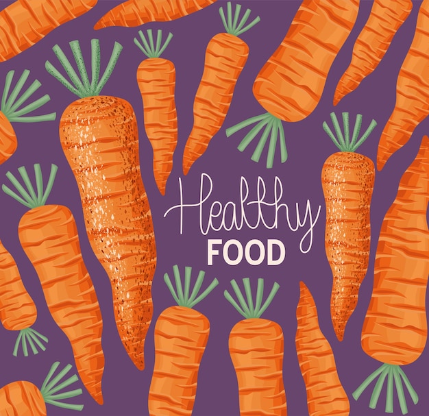 Design of healthy food with carrots