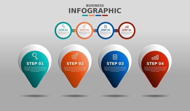 디자인 인포 그래픽 비즈니스 템플릿