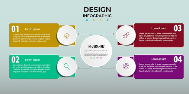 Design infographic step