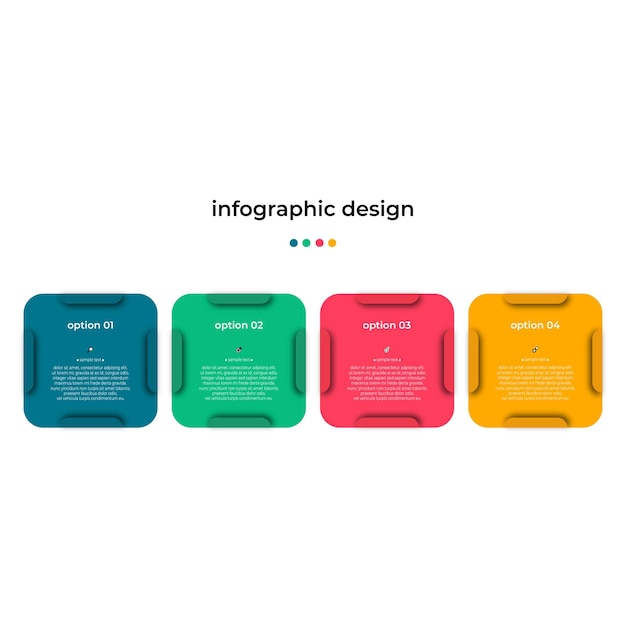 Vettore di affari del modello di infografica di progettazione