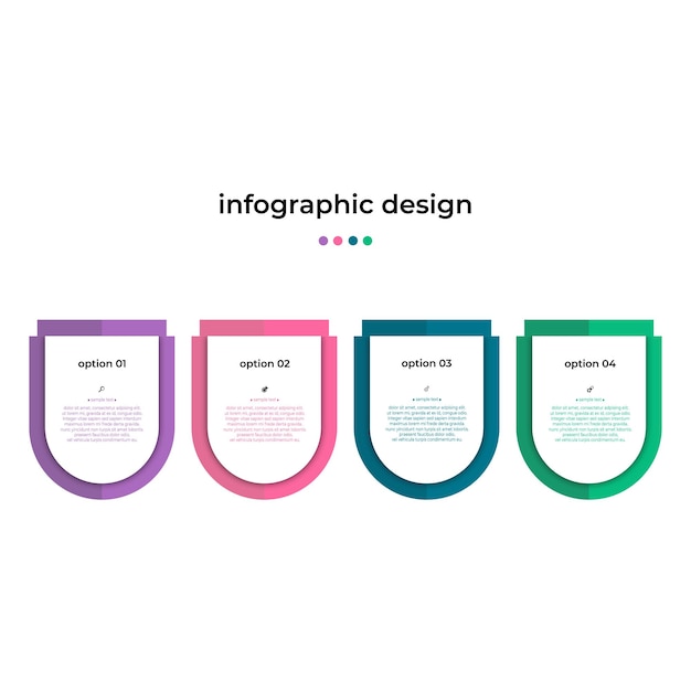 Vettore di affari del modello di infografica di progettazione