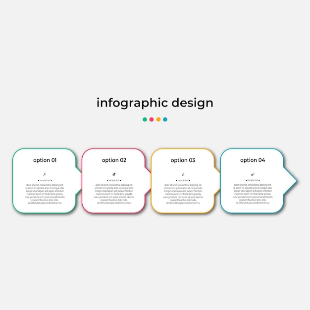 Vettore di affari del modello di infografica di progettazione