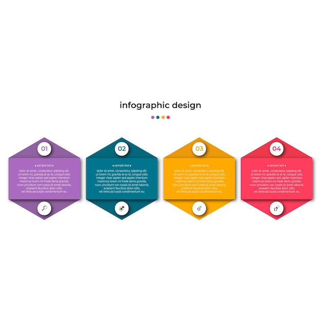 Vettore di affari del modello di infografica di progettazione