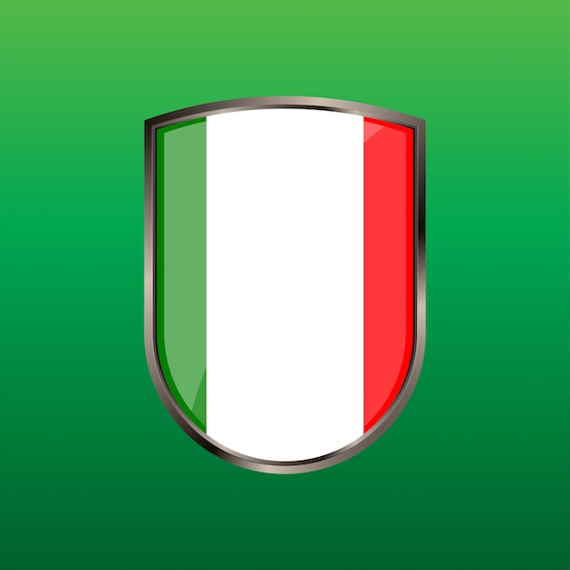 Vettore design per badge in italia