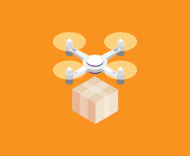 Design for Landing Page with image quadcopter