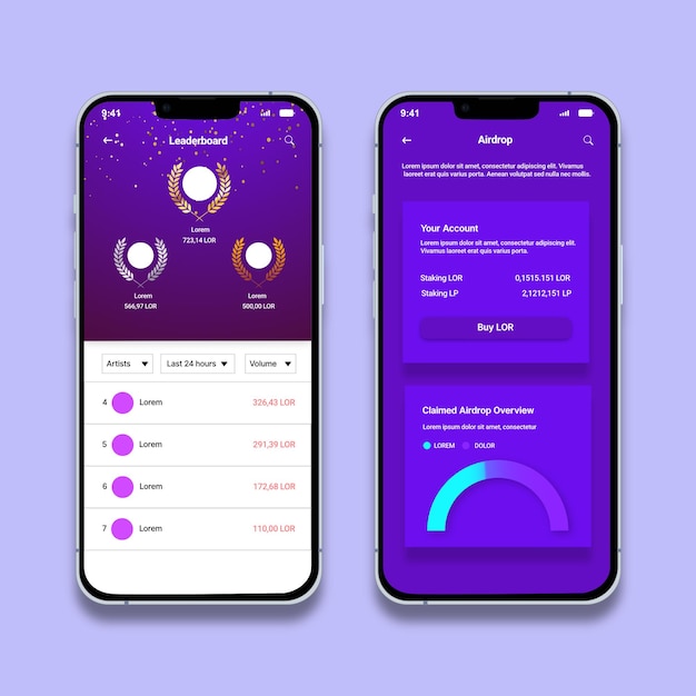 Design a leaderboard and achievement page to track airdrop participants